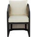 Palermo Charcoal / Stinson Cream Outdoor Dining Chair
